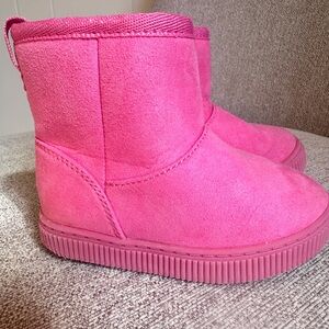 Cat & Jack Pink Fleece-Lined Booties